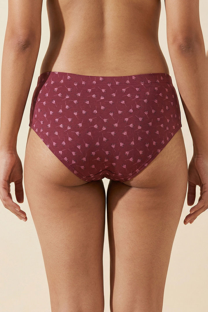 Zivame Medium Rise Full Coverage Hipster Panty (Pack of 3) - Multicolor — image 4
